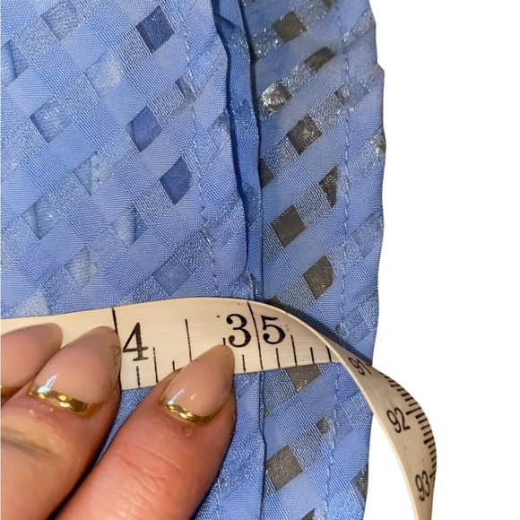 Lulus Forever Darling Blue Gingham Burnout Tie-Strap Mini Dress - Picture 15 of 15